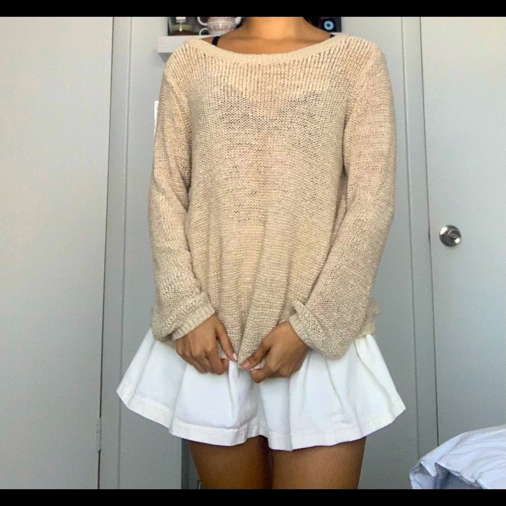 Oversized knit sweater